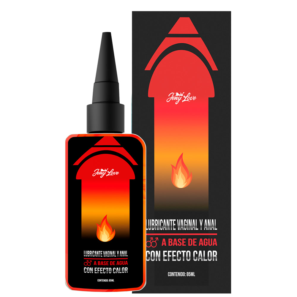 Lubricante Íntimo Efecto Calor Vaginal Y Anal 85ml Base Agua JenyLove