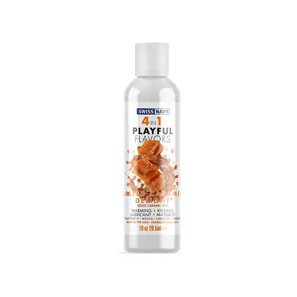 Lubricante Intimo Cálido  Caramelo Salado  4 En 1 SwissNavy 