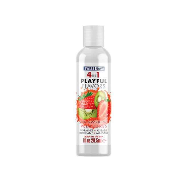 Lubricante Intimo Frutilla Y Kiwi 4 En 1 SwissNavy 